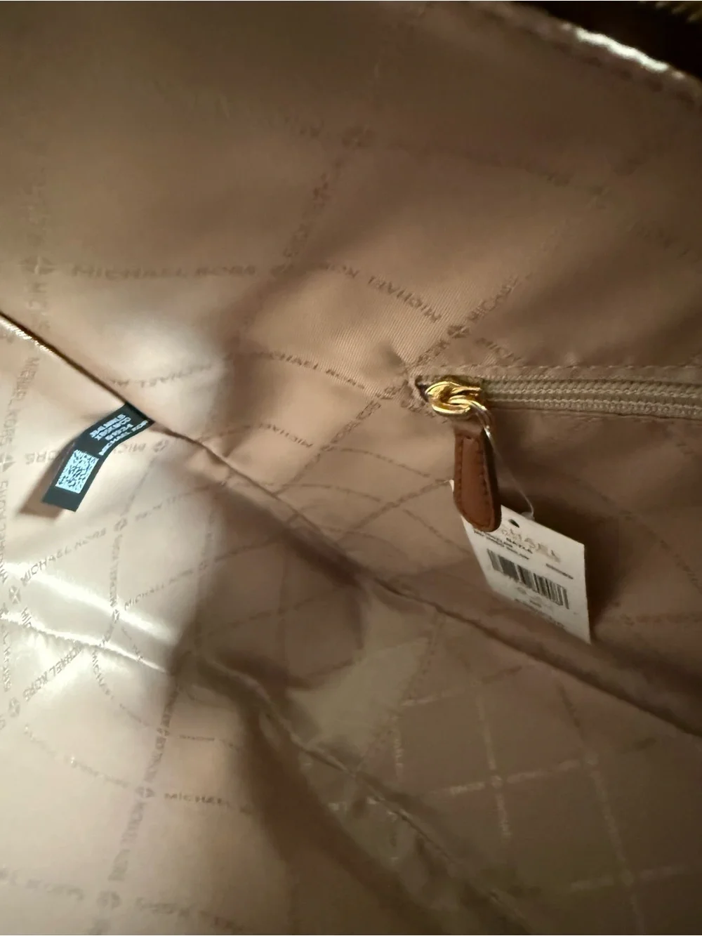 Michael Kors Dark Brown MK Logo Shoulder Hobo Bag